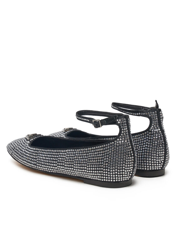 Guess Guess Μπαλαρίνες FLPLVS SAT02 Μαύρο