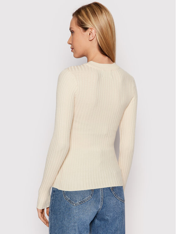 Pieces Pieces Džemper Crista 17115047 Bež Slim Fit