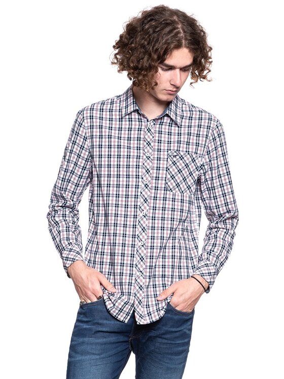 Mustang Mustang Camicia CLEMENS Nero Regular Fit