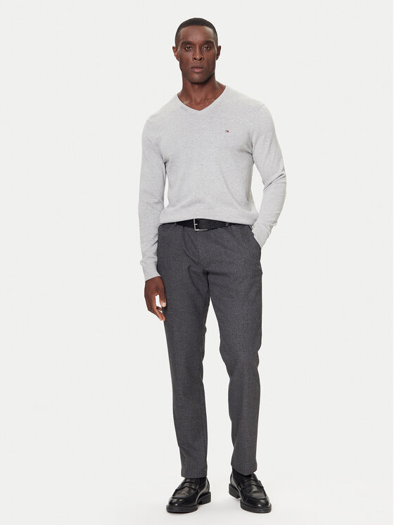 Tommy Hilfiger Tommy Hilfiger Пуловер MW0MW42249 Сив Regular Fit