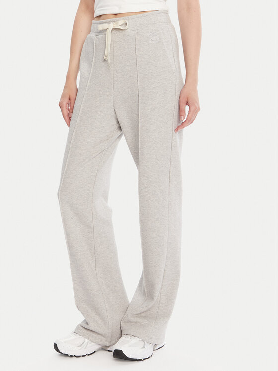 Weekend Max Mara Spodnie dresowe Folk 2525786011 Szary Relaxed Fit