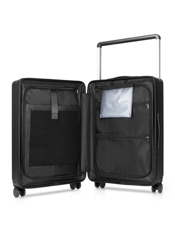 James Hawk James Hawk Walizka średnia Check-in Suitcase Czarny