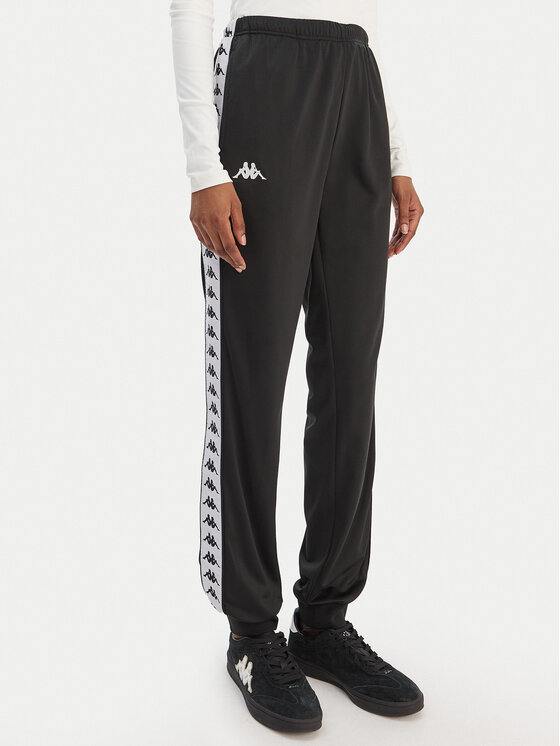Kappa Pantaloni trening Banda Wrastoria 303R5K0 Negru Slim Fit