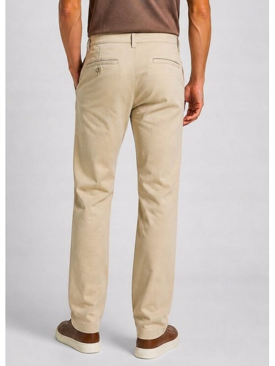 Lee Lee Chinosy Regular Chino Beżowy Chino Fit