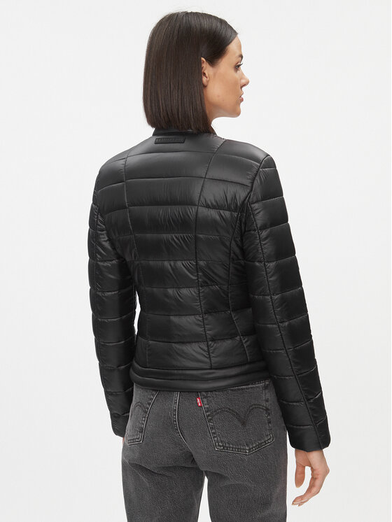 Trussardi Trussardi Μπουφάν μεταβατικό 56S00924 Μαύρο Regular Fit