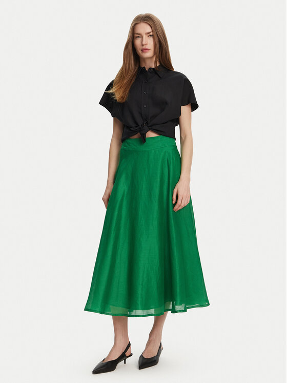 Marella Marella Gonna a trapezio Nippon 2513101082 Verde Regular Fit