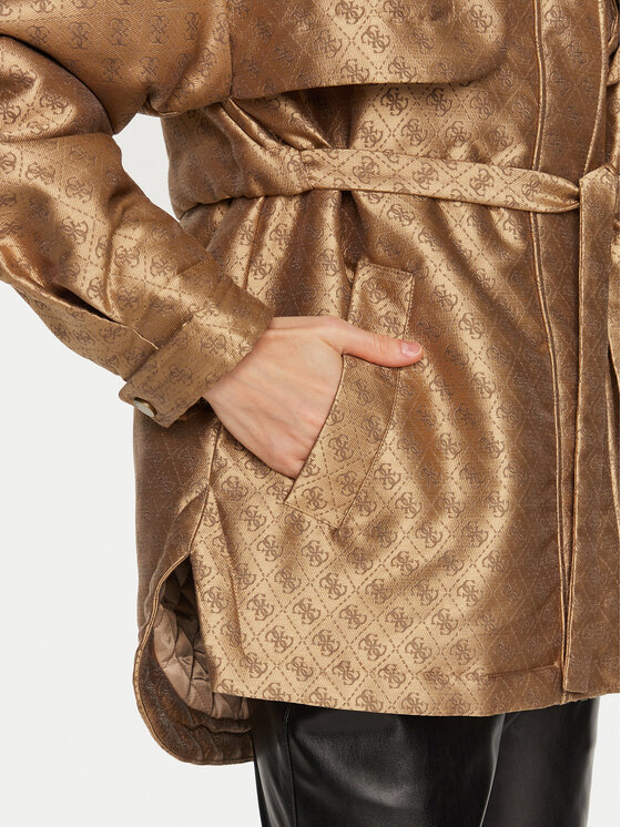 Guess Guess Parka Elly W4BL35 WFIR2 Brūns Regular Fit