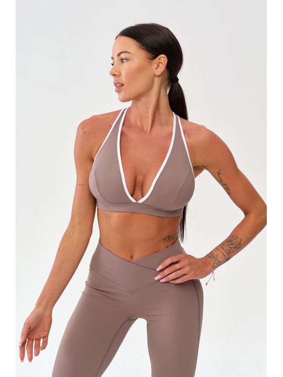 ROUGH RADICAL ROUGH RADICAL Biustonosz sportowy MOCHA ACTIVE SPORTS BRA Beżowy