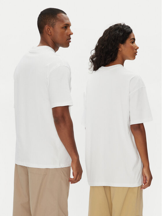 Hunter Hunter T-Shirt Abele UNISEX HARU0007251 Biały Regular Fit