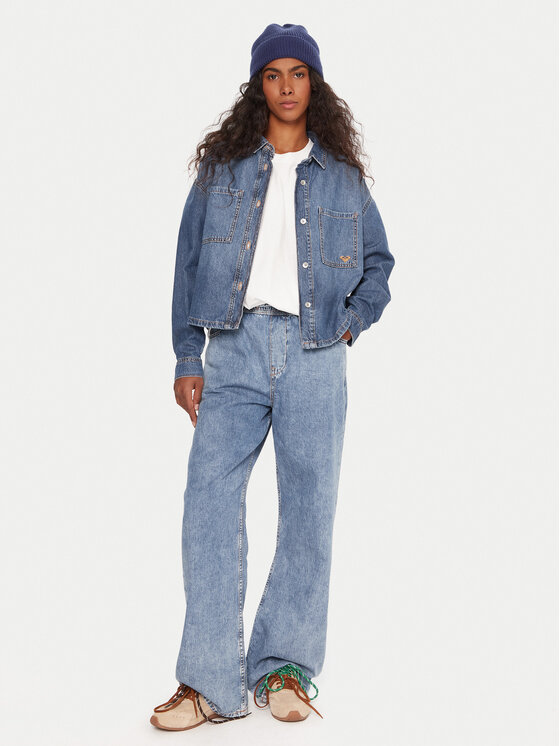 Roxy Roxy Jeanshemd Another Reflect ERJWT03704 Blau Regular Fit
