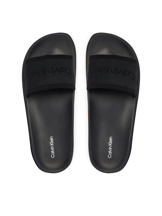 Calvin Klein Calvin Klein Παντόφλες City Sandal Mule Webbing HW0HW02887 Μαύρο