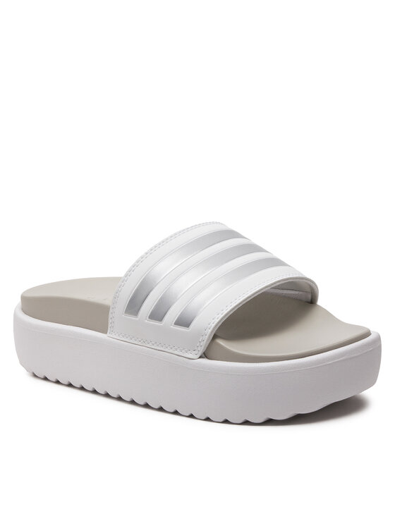 adidas adidas Παντόφλες adilette Platform Slides IE9703 Λευκό