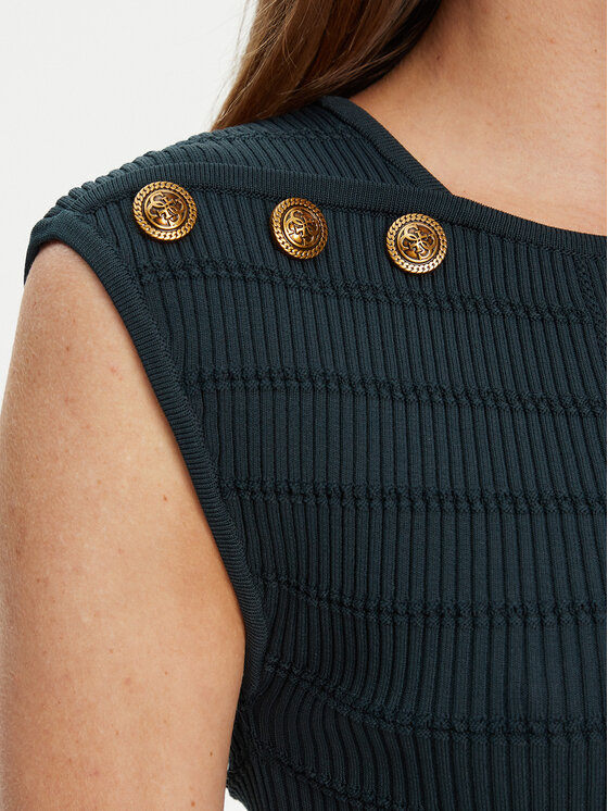 Guess Guess Блуза W5YR12 Z0130 Зелен Regular Fit
