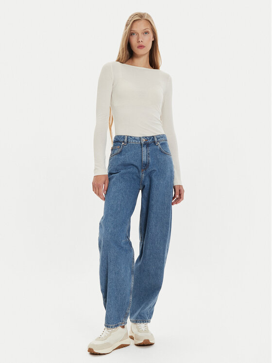 Lee Lee Bluzka 112355203 Biały Slim Fit