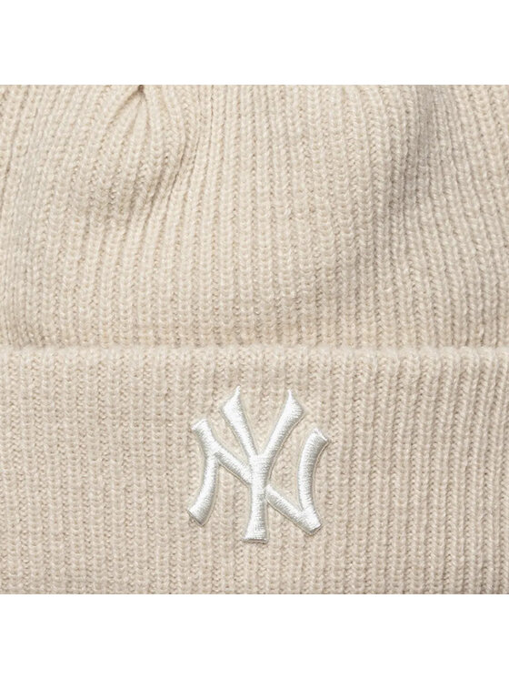 New Era New Era Berretto Wmns Double Pom Beanie New York Yankees Hat Beige