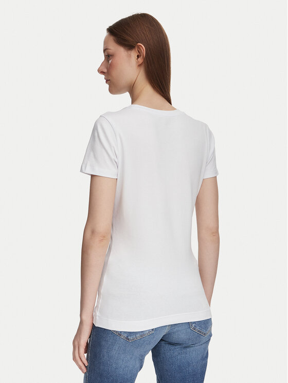 Guess Guess T-shirt W6YI25 K4344 Bijela Slim Fit