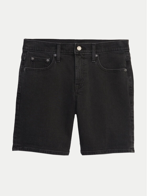 Gap Gap Szorty jeansowe 570596-03 Czarny Regular Fit