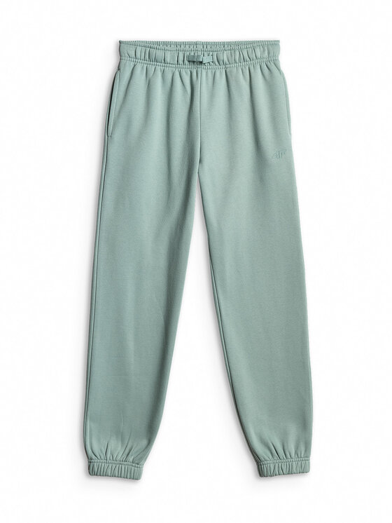 4F 4F Spodnie dresowe BASIC+ Turkusowy Regular Fit