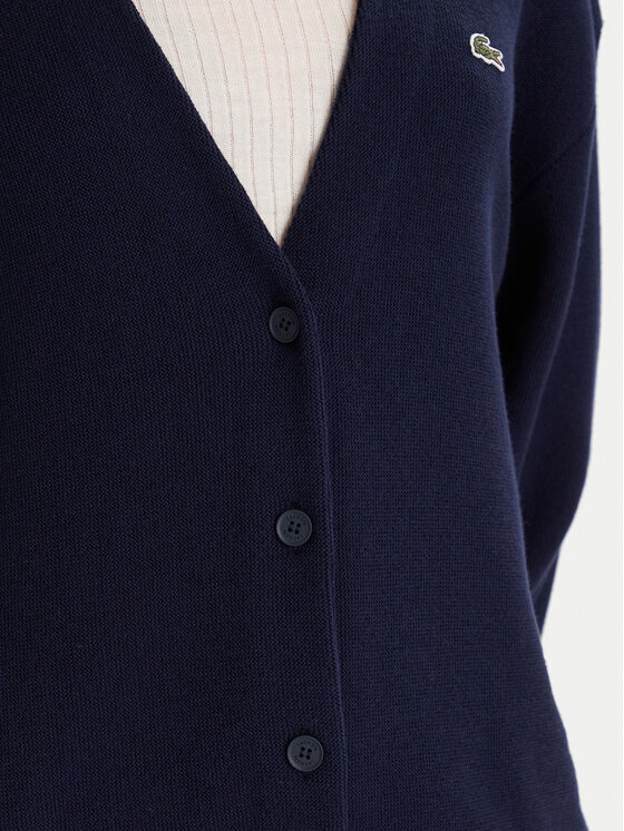 Lacoste Lacoste Strickjacke AF4143 Dunkelblau Regular Fit