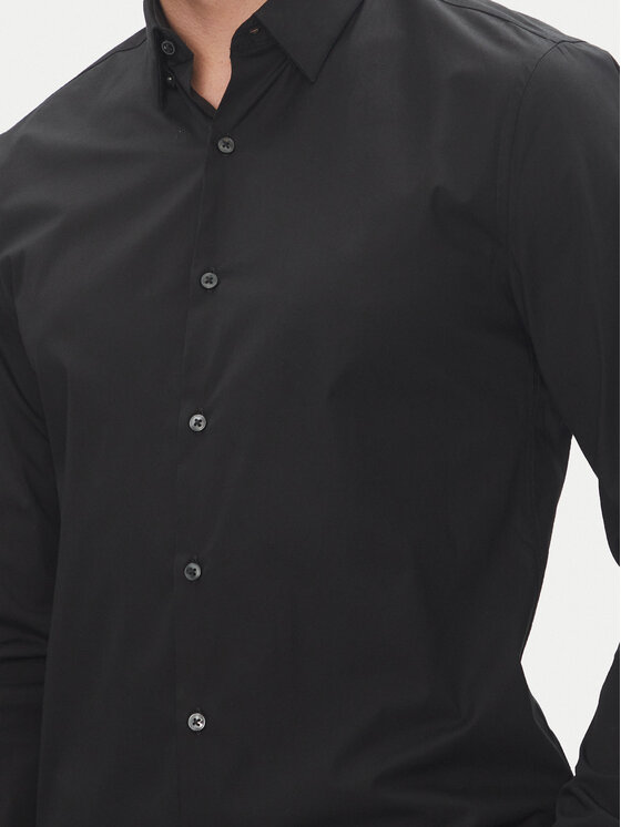 Calvin Klein Calvin Klein Koszula Essential LV019EU030 Czarny Slim Fit