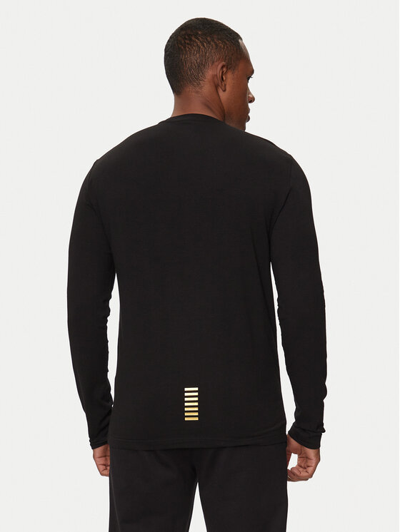 EA7 Emporio Armani EA7 Emporio Armani Тениска с дълъг ръкав 8NPT28 PJVQZ 0208 Черен Regular Fit