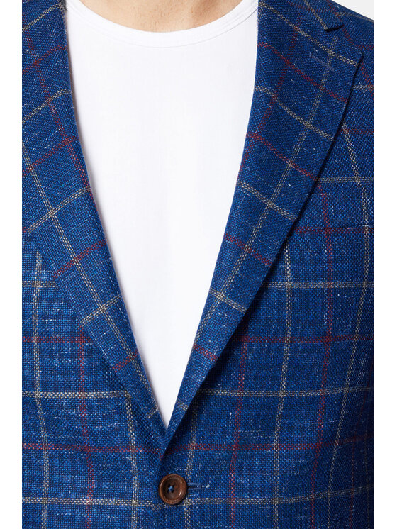 Lancerto Lancerto Marynarka Soria MA099123000007 Granatowy Slim Fit