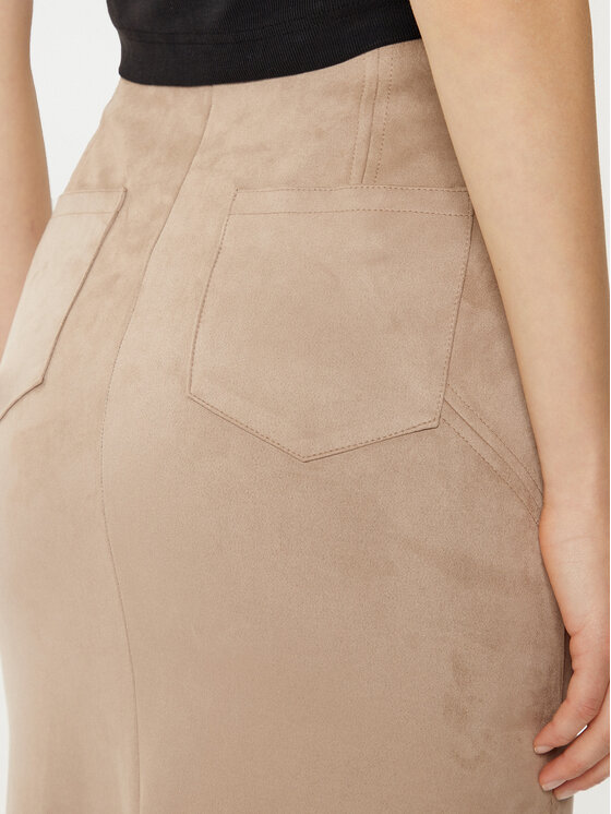 Guess Guess Maxi sukně W5RD51 WE0L0 Béžová Regular Fit