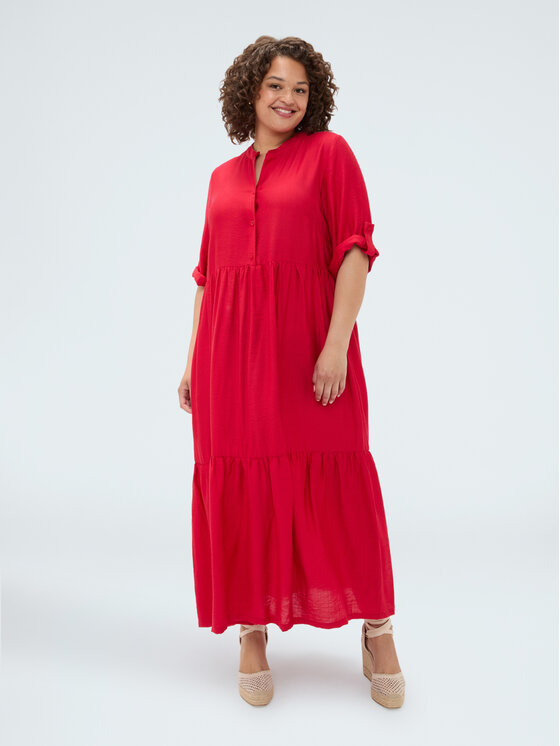 Fiorella Rubino Fiorella Rubino Abito da sera 7025T001876N016 Rosso A-Line Fit