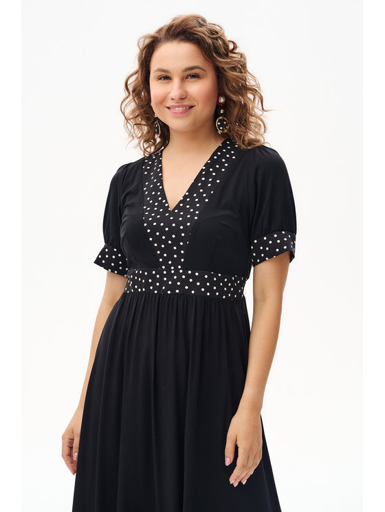 blue shadow blue shadow Sukienka codzienna Rimini Czarny Regular Fit