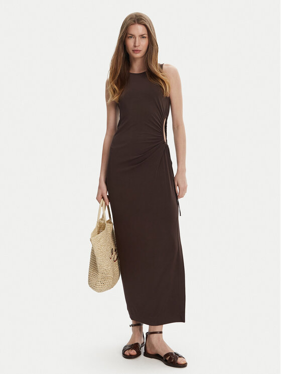Max Mara Beachwear Max Mara Beachwear Nyári ruha 2516621049650 Barna Regular Fit