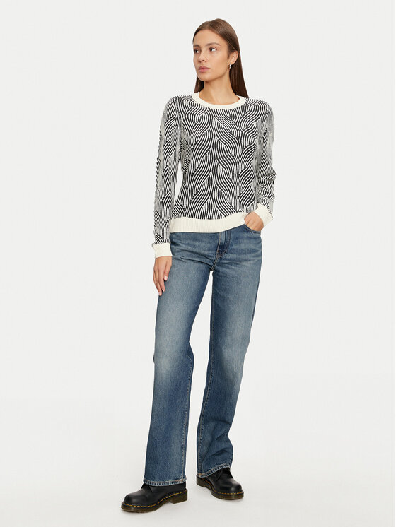 Vila Vila Sweter Doreen 14099775 Beżowy Regular Fit