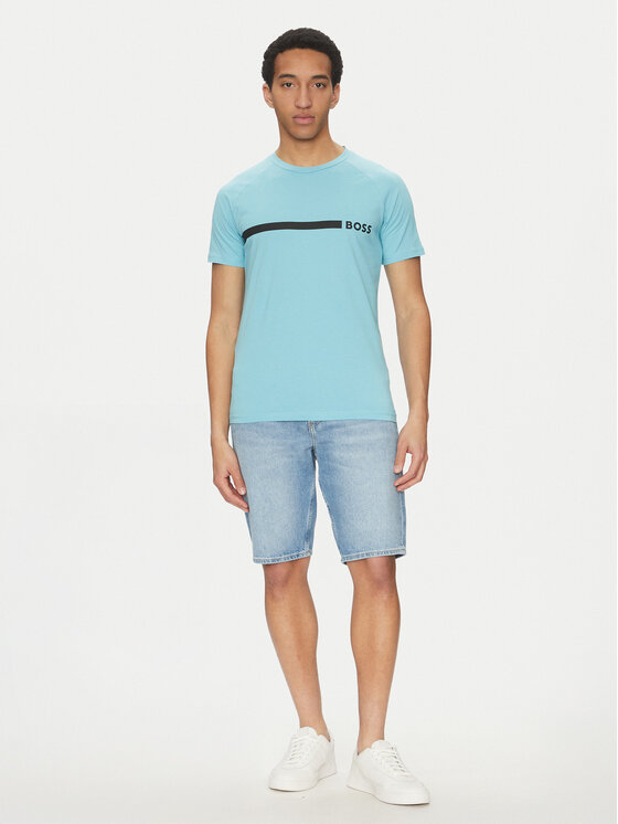 BOSS BOSS Majica 50517970 Modra Slim Fit
