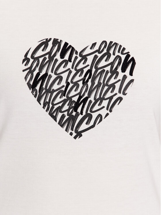 ICHI ICHI T-Shirt 20118132 Biały Regular Fit