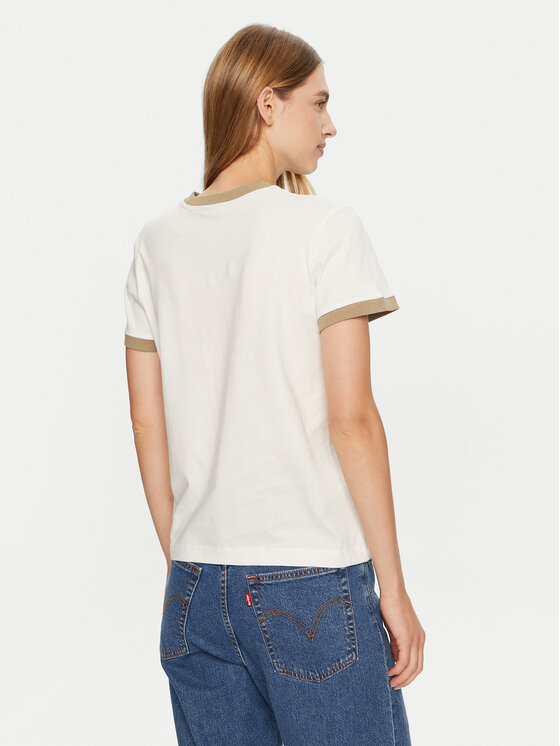 Guess Guess T-Shirt V4BI02 K8FQ4 Εκρού Regular Fit