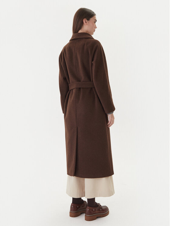 Weekend Max Mara Weekend Max Mara Вовняне пальто Tempera 2525016082 Коричневий Regular Fit
