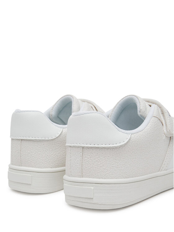 Tommy Hilfiger Tommy Hilfiger Laisvalaikio batai Flag Low Cut Velcro Sneaker T1A9-33726-0375 S Balta