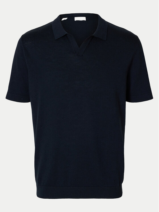 Selected Homme Selected Homme Polo Mattis 16096197 Blu scuro Regular Fit