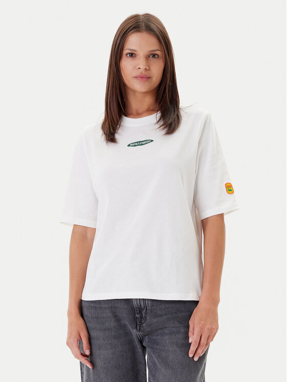 ONLY ONLY T-krekls Phoebe 15351369 Balts Regular Fit