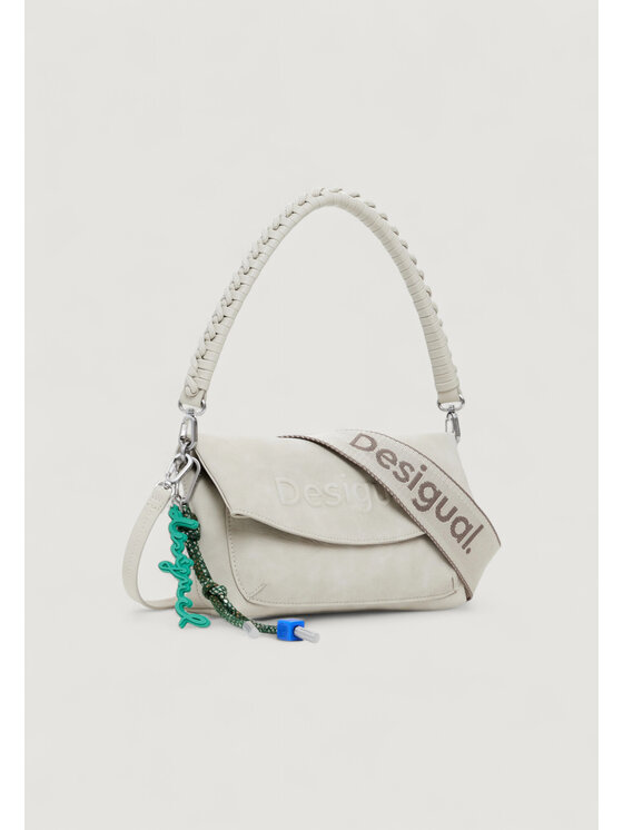 Desigual Desigual Σάκος BAG HALF LOGO TROKEL PIE Μπεζ