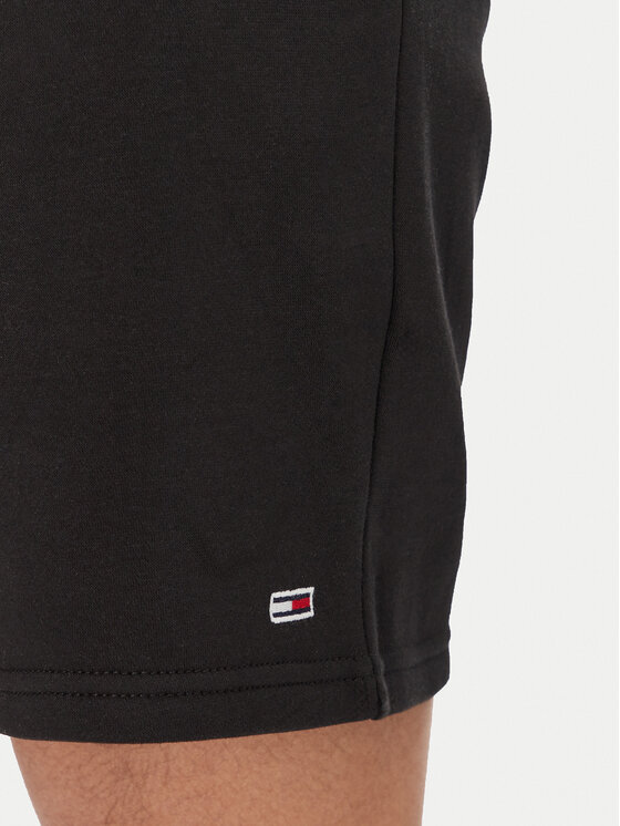 Tommy Jeans Tommy Jeans Sportske kratke hlače Flag Beach DM0DM21931 Crna Regular Fit