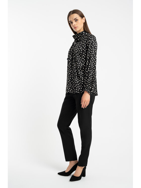 CLICK CLICK Μπλουζάκι 10-6915 Μαύρο Relaxed Fit