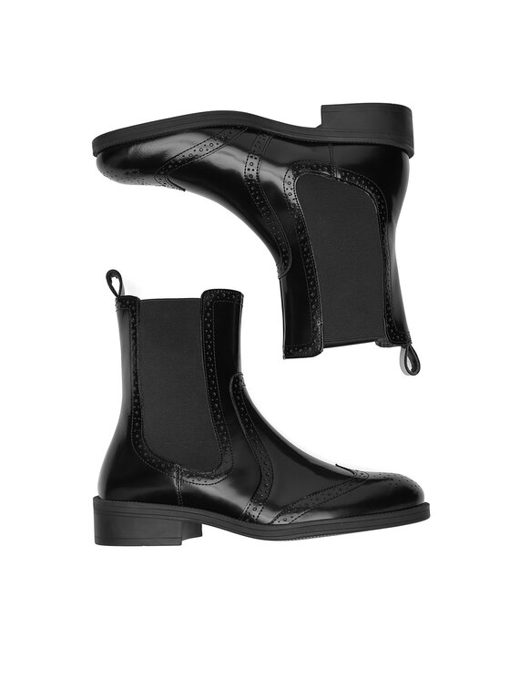 Gino Rossi Gino Rossi Kotníková obuv s elastickým prvkem RUSSELL-116098 Černá