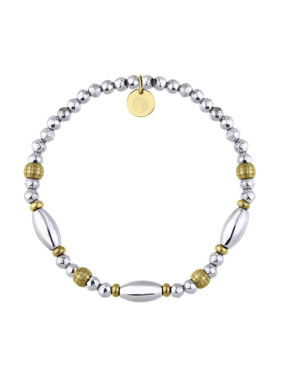 Manoki manoki Bransoletka BA1071G Srebrny