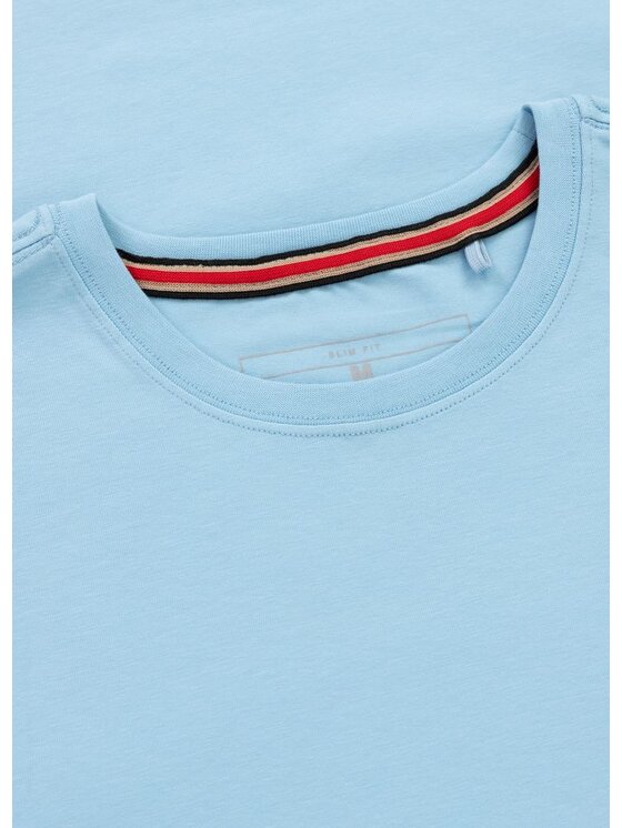 PITBULL PITBULL T-Shirt MINIMAL Niebieski jasny Regular Fit