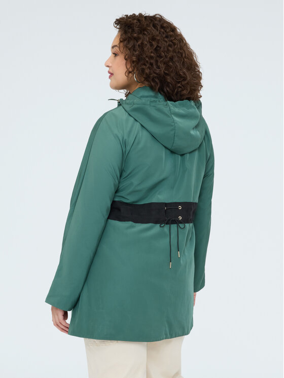 Fiorella Rubino Fiorella Rubino Płaszcz zimowy F061T001500N035 Zielony A-Line Fit