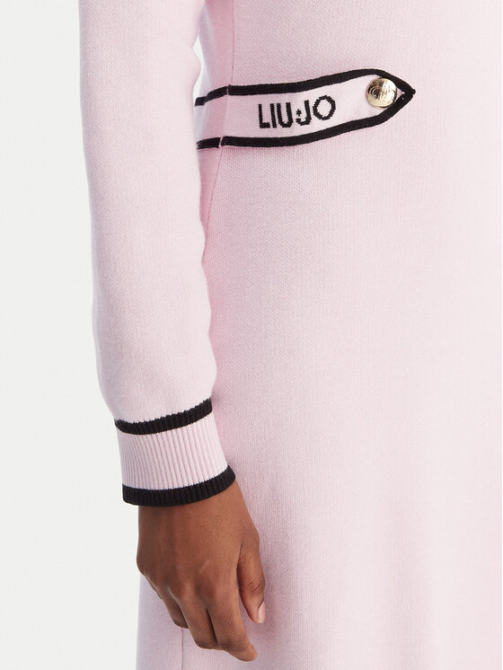 Liu Jo Sport Liu Jo Sport Strickkleid TF5251 MS59L Rosa Regular Fit
