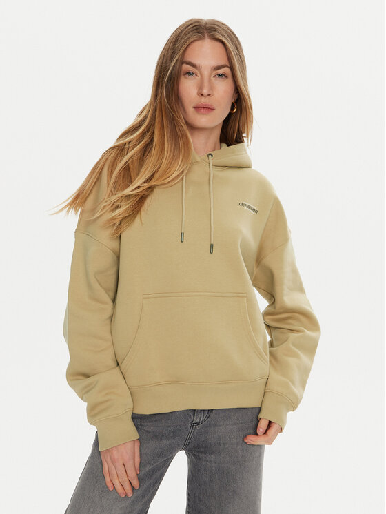 Guess Jeans Guess Jeans Суитшърт W4BQ21 KC811 Бежов Regular Fit