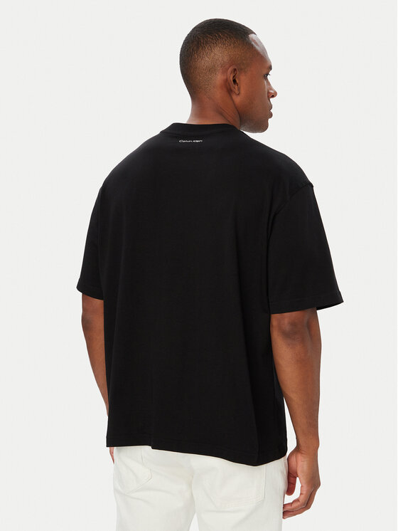 Calvin Klein Jeans Calvin Klein Jeans T-Shirt Seasonal Graphic LV04RH813G Czarny Relaxed Fit