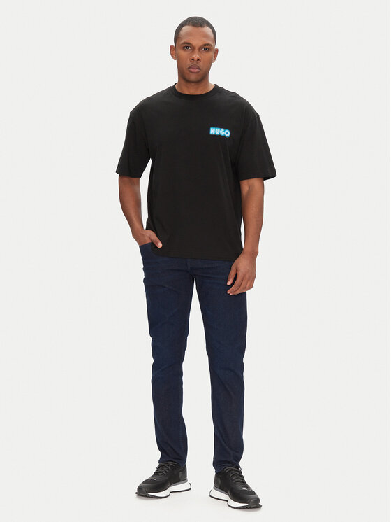 HUGO HUGO T-shirt Duwood 50538512 Crna Relaxed Fit