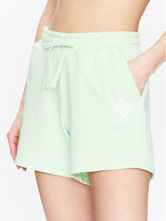 Columbia Pantaloni scurți sport Logo™ III French Terry 2032941 Verde Regular Fit